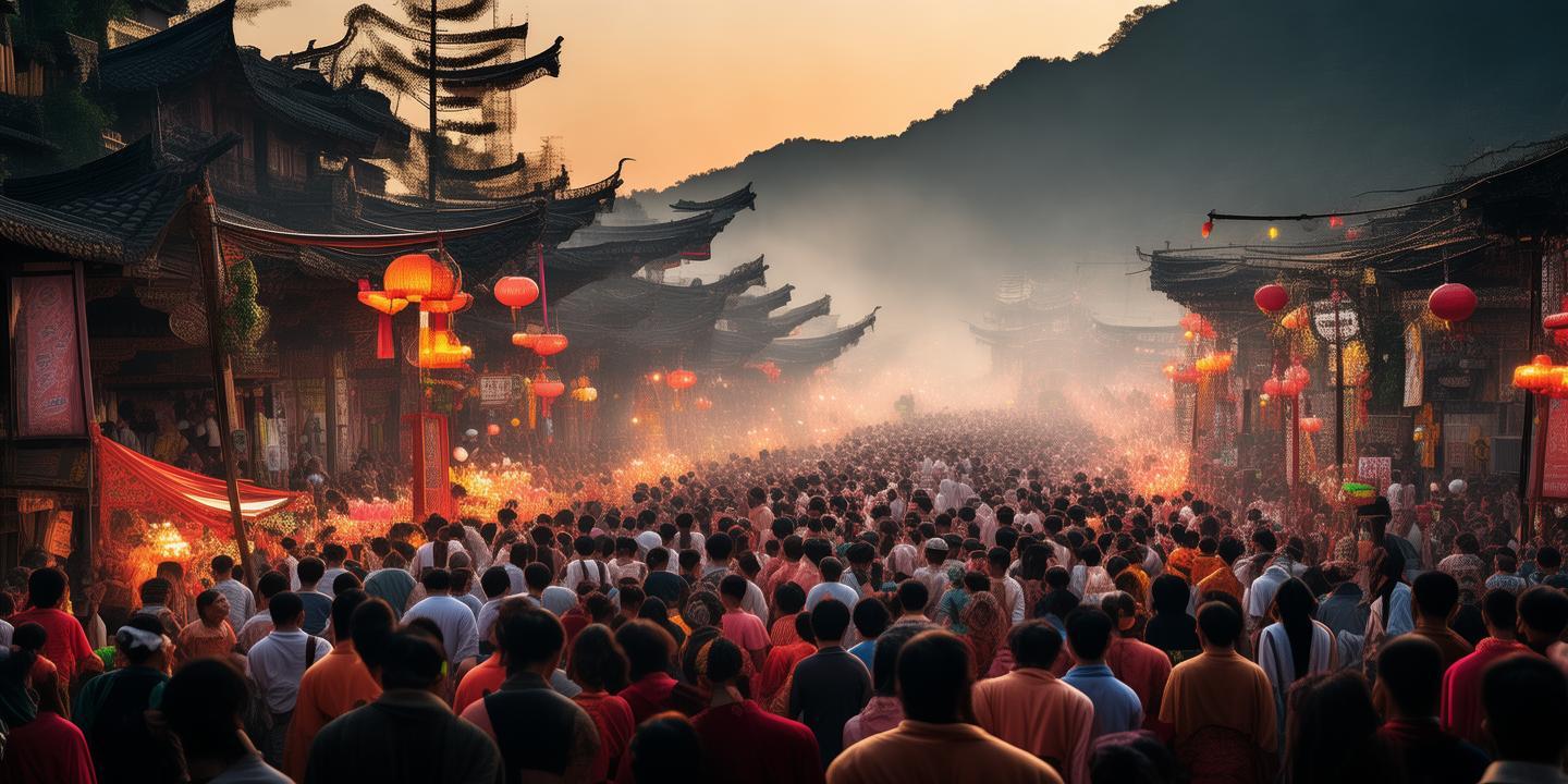 芦溪玉皇山“朝仙节”盛况空前,十万信众徒步登山祈福